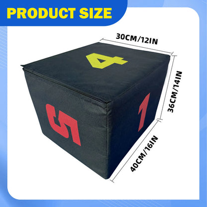 Step Box Plyometric Jump Box Anti Slip Platform and Jumping Agility Box for Lunges Home Gym Conditioning Gymnastics Equipment