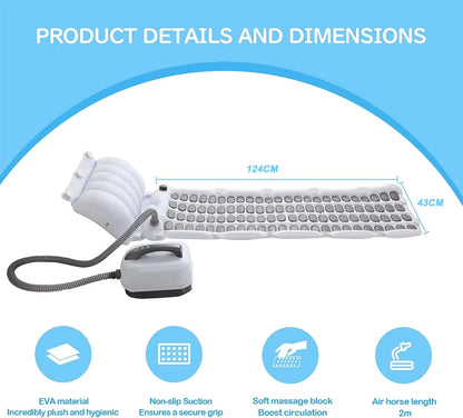 Bubble Bath Massage Pad Portable Bathtub Small Bubble Bath Machine With Anti Slip Pad Inflatable Pillow And Remote Control