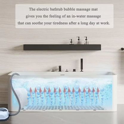 Bubble Bath Massage Pad Portable Bathtub Small Bubble Bath Machine With Anti Slip Pad Inflatable Pillow And Remote Control