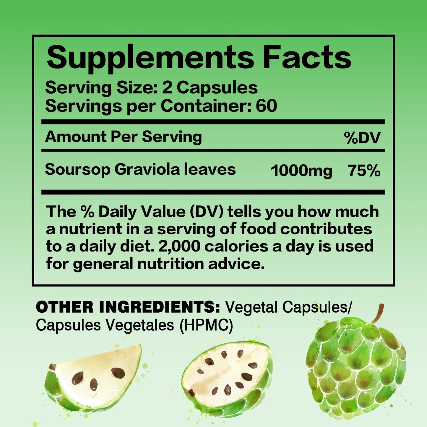 Soursop Graviola - 120 Capsules