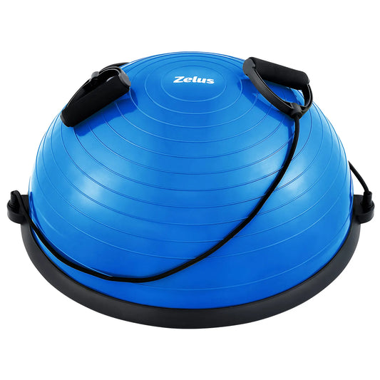 Half Ball Balance Trainer with with Resistance Bands and Foot Pump