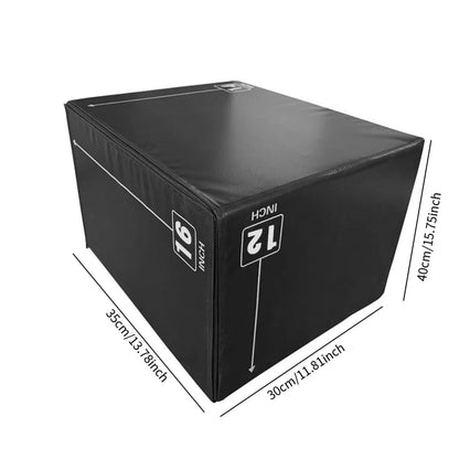 Step Box Plyometric Jump Box Anti Slip Platform and Jumping Agility Box for Lunges Home Gym Conditioning Gymnastics Equipment