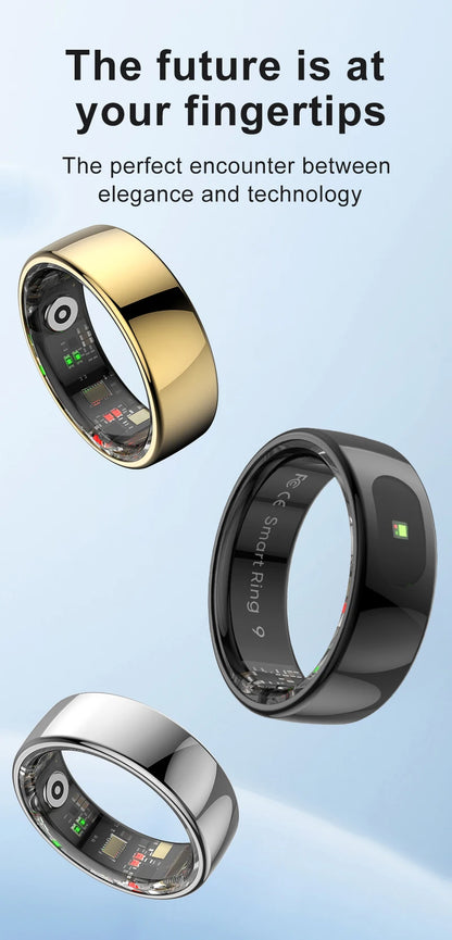 Smart Ring 2025 New Smartring Health Monitoring Sleep Tracker Step Calorie Counter Multi-Sport Mode Couple Rings Best Gift