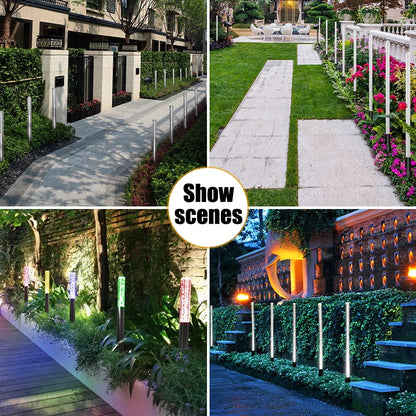 Solar Garden Lights Outdoor Decorative Solar Pathway Lights Landscape Lighting Waterproof Yard Lights for Walkway Driveway Lawn