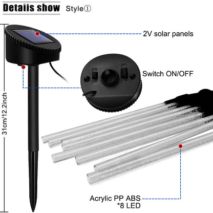 Solar Garden Lights Outdoor Decorative Solar Pathway Lights Landscape Lighting Waterproof Yard Lights for Walkway Driveway Lawn