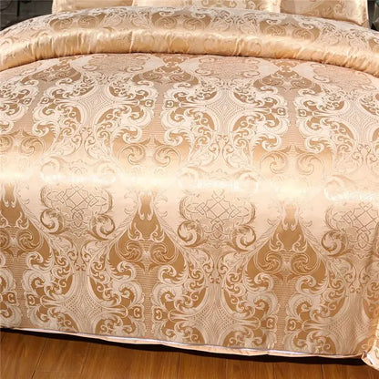50  Bedding Set Queen King Size Duvet Cover Silky Bed Linens Quilt High Quality Luxury Gold Colour 2/3pcs Comforter