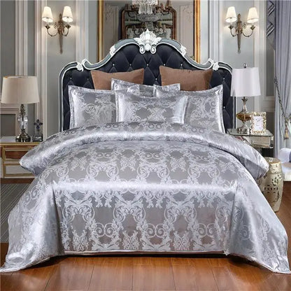 50  Bedding Set Queen King Size Duvet Cover Silky Bed Linens Quilt High Quality Luxury Gold Colour 2/3pcs Comforter