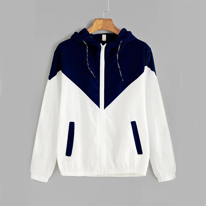 Thin Skin Hooded Zip Running Sport Jacket