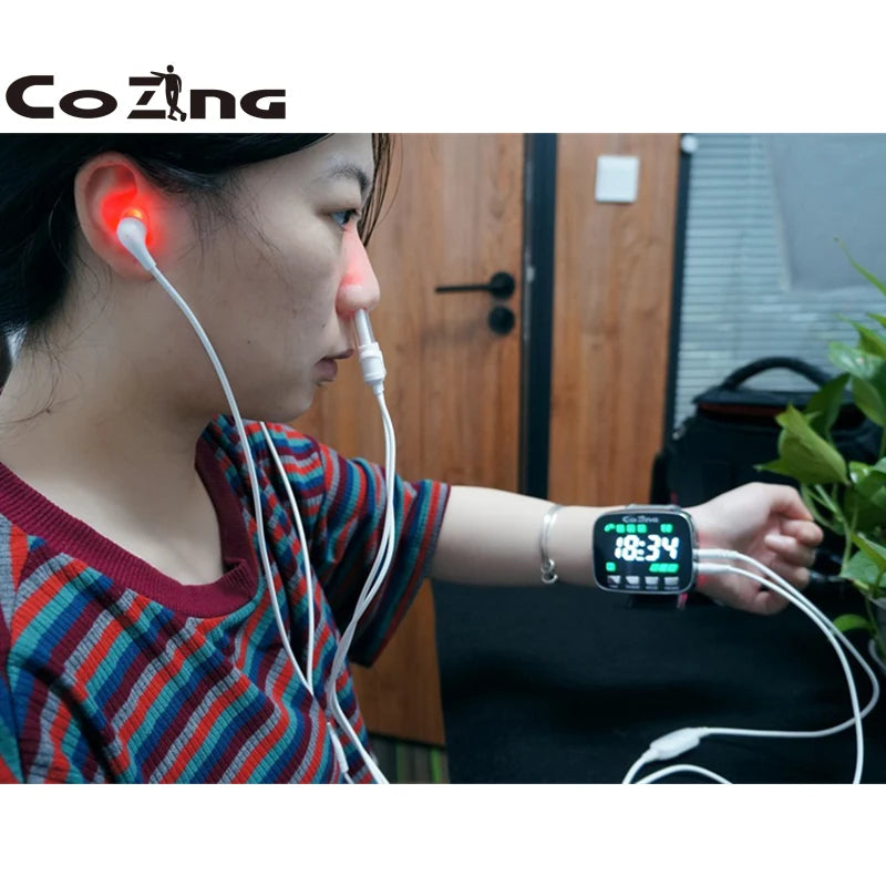 Diabetes Colorful Laser Therapy Watch Treating Blood Sugar Blood Pressure Prevent Stroke Prevent Stroke and Hypertension