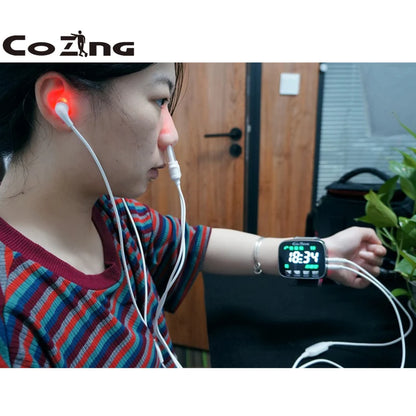Diabetes Colorful Laser Therapy Watch Treating Blood Sugar Blood Pressure Prevent Stroke Prevent Stroke and Hypertension