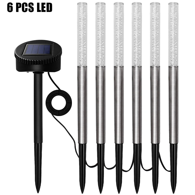 Solar Garden Lights Outdoor Decorative Solar Pathway Lights Landscape Lighting Waterproof Yard Lights for Walkway Driveway Lawn