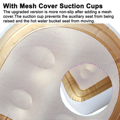 Spa Cushion Bath Pillows Spa Bathtub Cushion with Mesh Cover Suction Cups Inflatable Booster Seat for Spa and Hot Tub