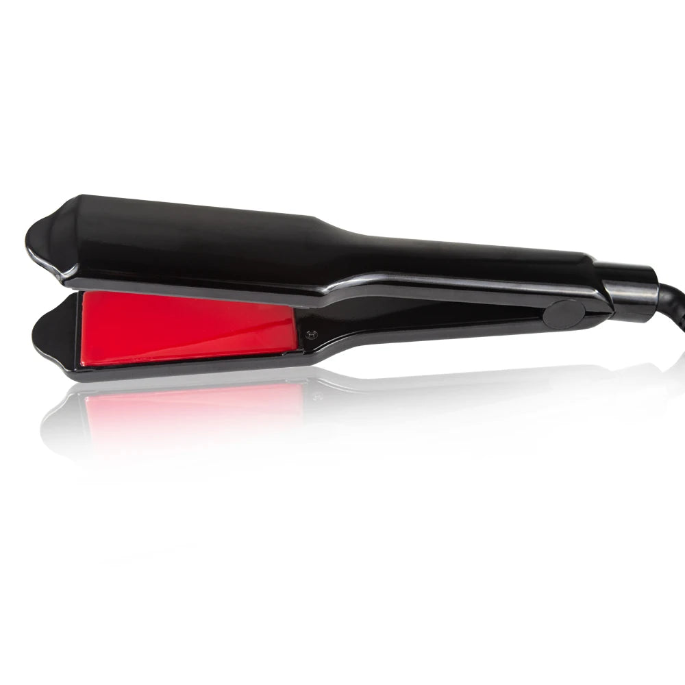 Ultrasonic Infrared Hair Care Iron Keratin Argan Oil Recovers Damaged Wide Plate Hair Straight LCD Display Treatment Cold Irons