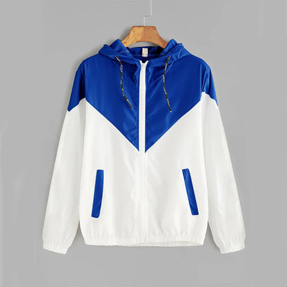 Thin Skin Hooded Zip Running Sport Jacket