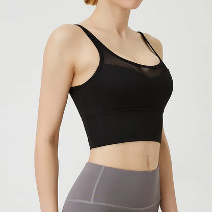 Sports Bra for Women Gym Shockproof Mesh Sports Quick-drying Bra Running Fitness Yoga Women Training Sports Underwear