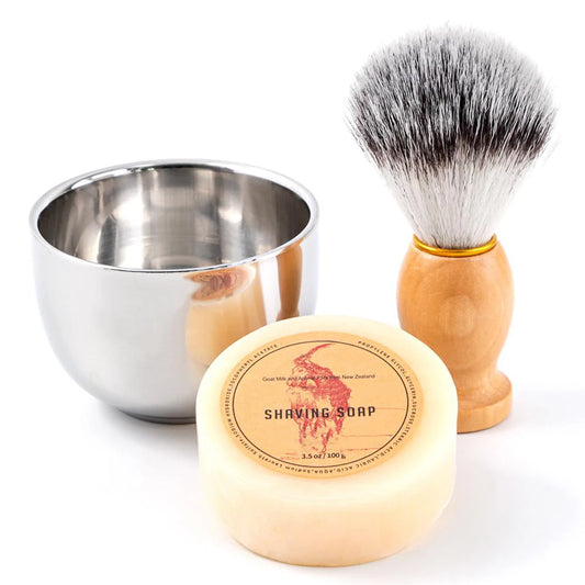 Men's Shaving Beard Brush Set Synthetic Badger Hair Barbe Brush + Mug Bowl Cup + Shaving Soap Brosse Barbe Homme для бороды