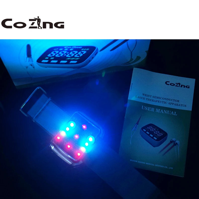 Diabetes Colorful Laser Therapy Watch Treating Blood Sugar Blood Pressure Prevent Stroke Prevent Stroke and Hypertension