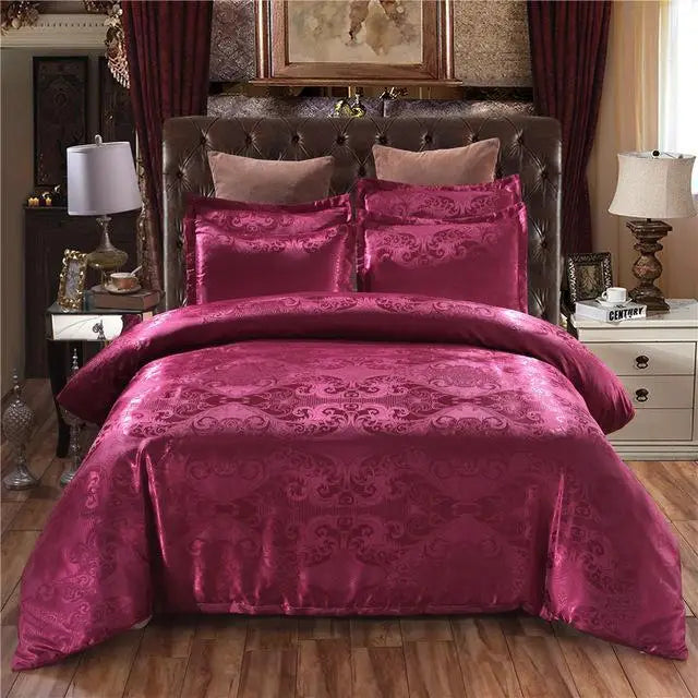 50  Bedding Set Queen King Size Duvet Cover Silky Bed Linens Quilt High Quality Luxury Gold Colour 2/3pcs Comforter