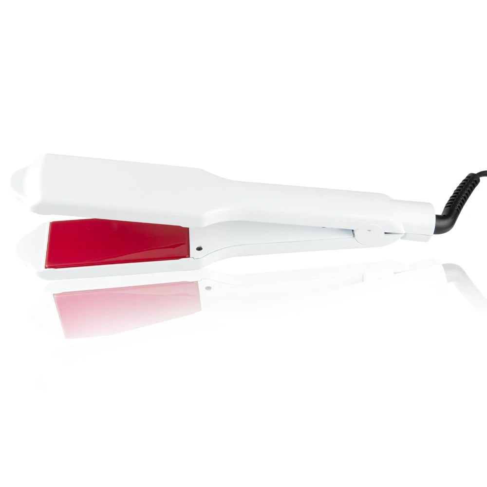 Ultrasonic Infrared Hair Care Iron Keratin Argan Oil Recovers Damaged Wide Plate Hair Straight LCD Display Treatment Cold Irons