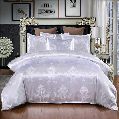 50  Bedding Set Queen King Size Duvet Cover Silky Bed Linens Quilt High Quality Luxury Gold Colour 2/3pcs Comforter