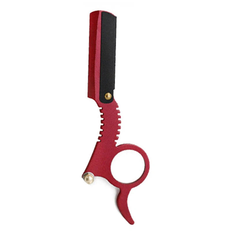 Barber Manual Razor Straight Edge Haircut Beard Eyebrow Shaver Men Depilation Razor Hairdresser Trimming Blades Replaceable