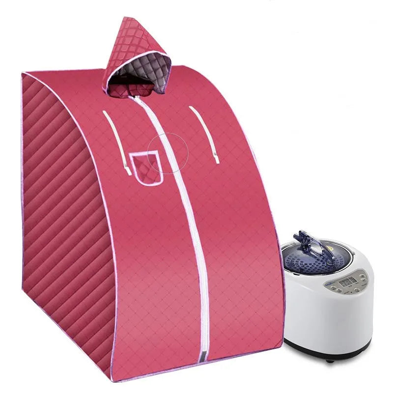 Portable Sauna Household Steam Room Beneficial Skin 3.0L Steamer Slimming Bath SPA Health Simple Joint Steel Frame
