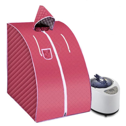 Portable Sauna Household Steam Room Beneficial Skin 3.0L Steamer Slimming Bath SPA Health Simple Joint Steel Frame