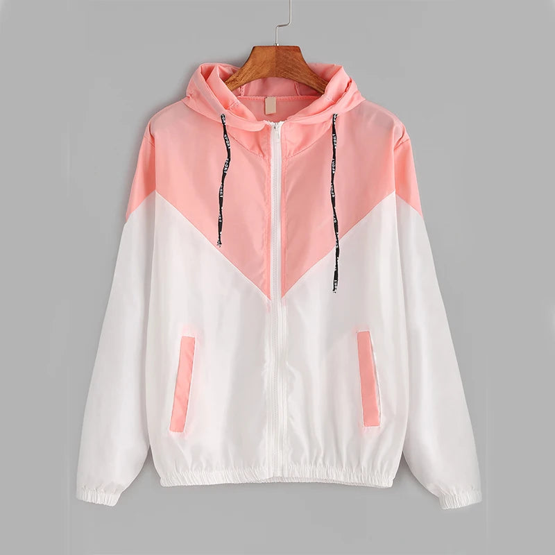 Thin Skin Hooded Zip Running Sport Jacket