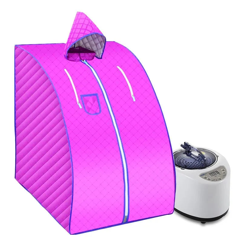 Portable Sauna Household Steam Room Beneficial Skin 3.0L Steamer Slimming Bath SPA Health Simple Joint Steel Frame