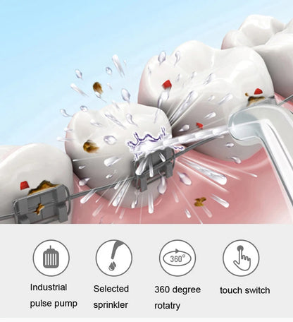 Oral Irrigator with Massage and Pressure Memory Functionk, 1000ml Oral Hygiene Water Dental Flosser Irrigator