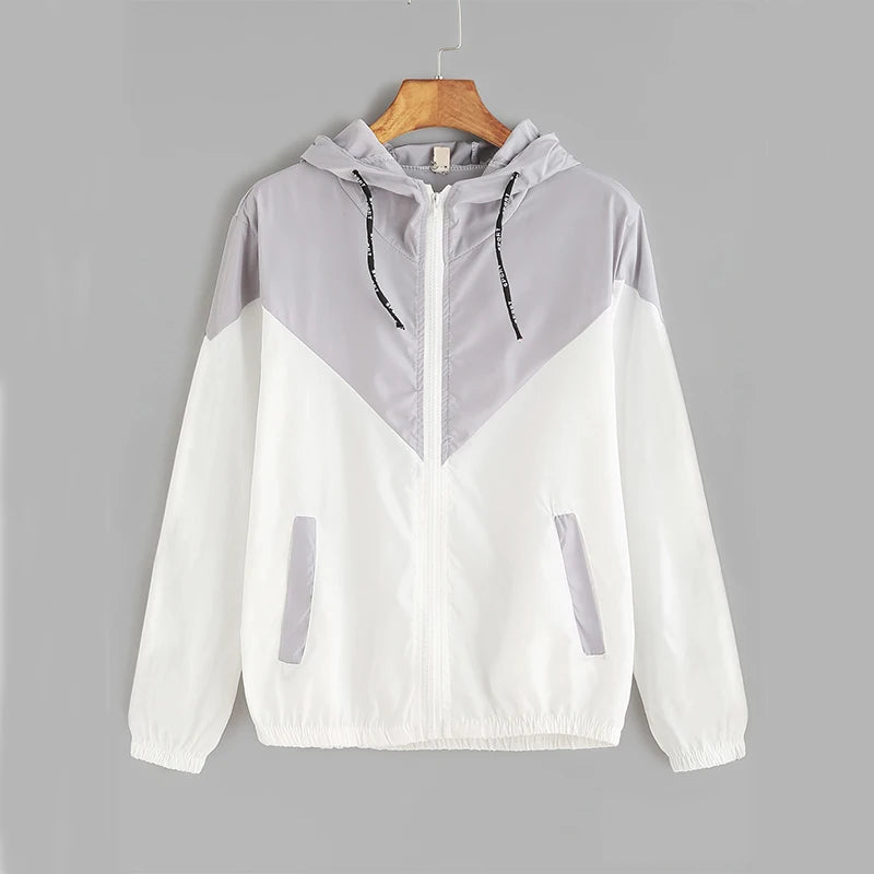 Thin Skin Hooded Zip Running Sport Jacket
