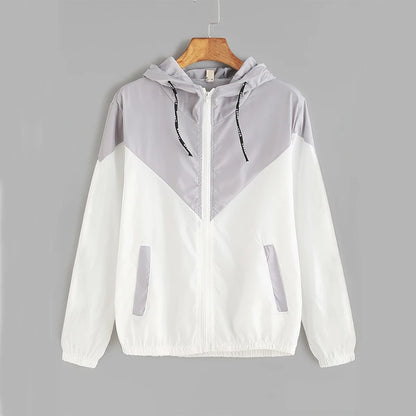 Thin Skin Hooded Zip Running Sport Jacket
