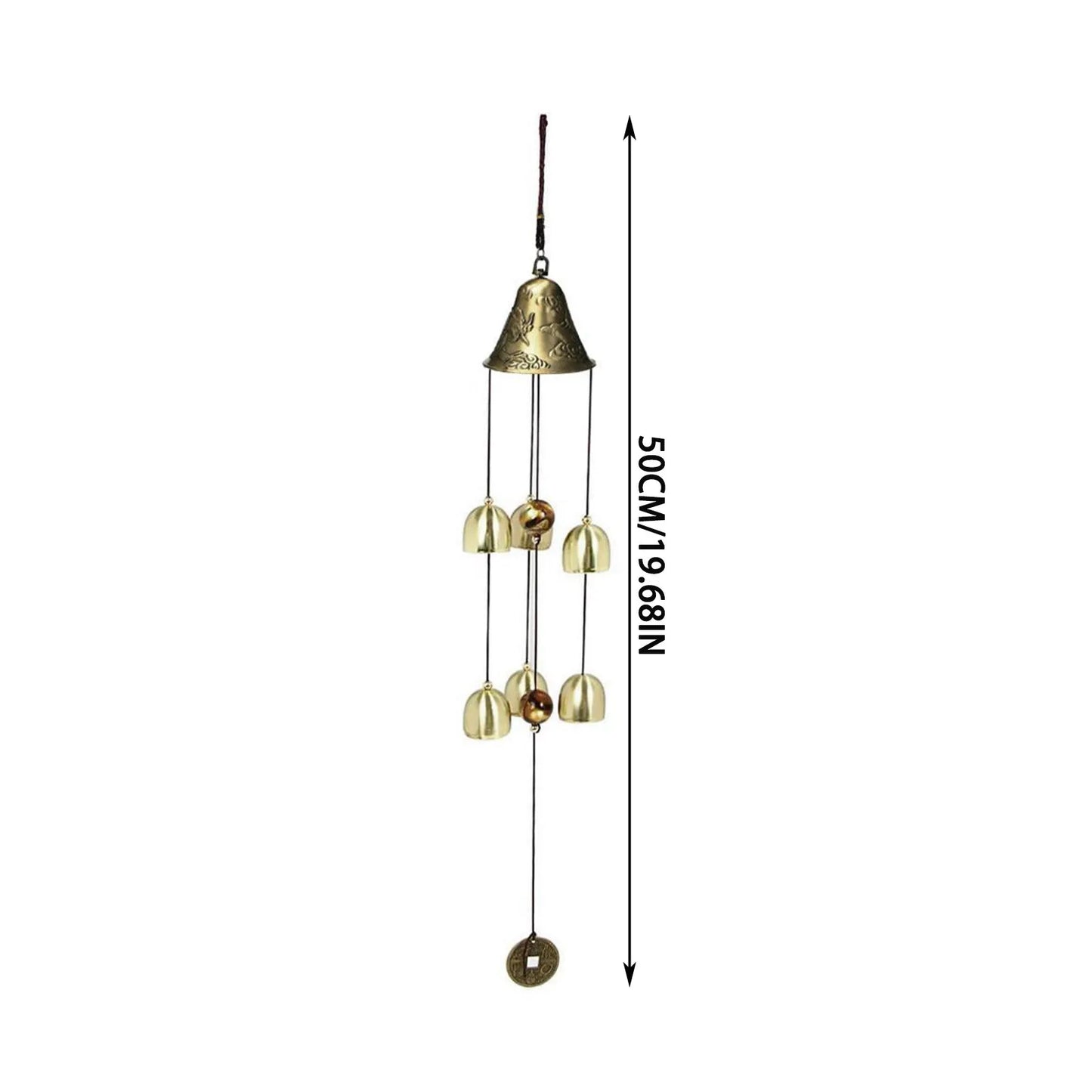 1pc Wind Chime Large Bells Wind Chimes Chapel Home Decor For Garden Outdoor Decoration Decor Gifts Yard Hanging Decor