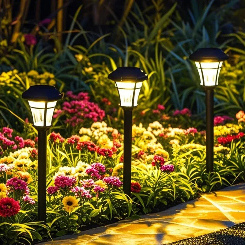 Solar Courtyard LED Ground Light Waterproof Outdoor Garden Decorative Pathway Lights for Patio Lawn Walkway Street