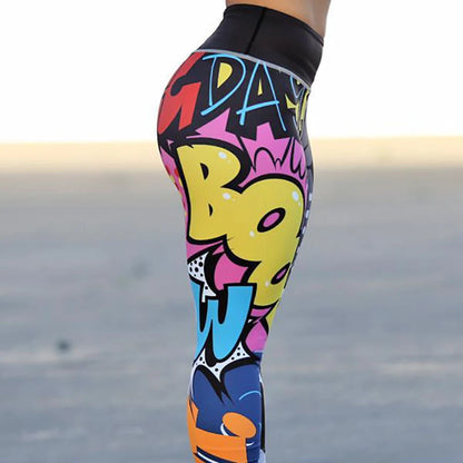 Unique Print Fitness Workout Sports Running Leggings