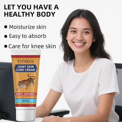 Skin and joint care cream, containing hyaluronic acid, collagen, and Siberian daisy extract, deeply moisturizing and non-greasy