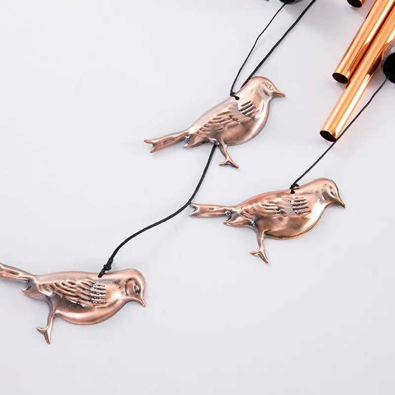 Outdoor Garden Wind Chime Weatherproof Iron Dog Wind Bells Large Wind Chime with Tubes Yard Patio Home Wall Hanging Decoration