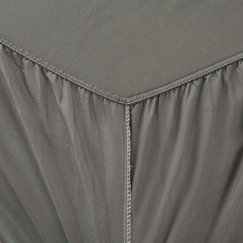 Solid Fitted Sheet 100% Polyester Soft Comfortable Breathble Bedding Set  for Home Bed Mattress (No Pillowcase）