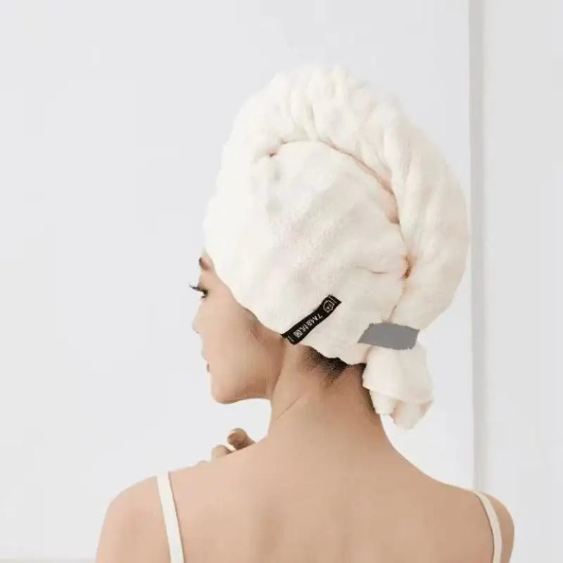 Ladies' Dry Hair Head Scarf, Thickened for Rapid Absorption and Quick Drying Cap