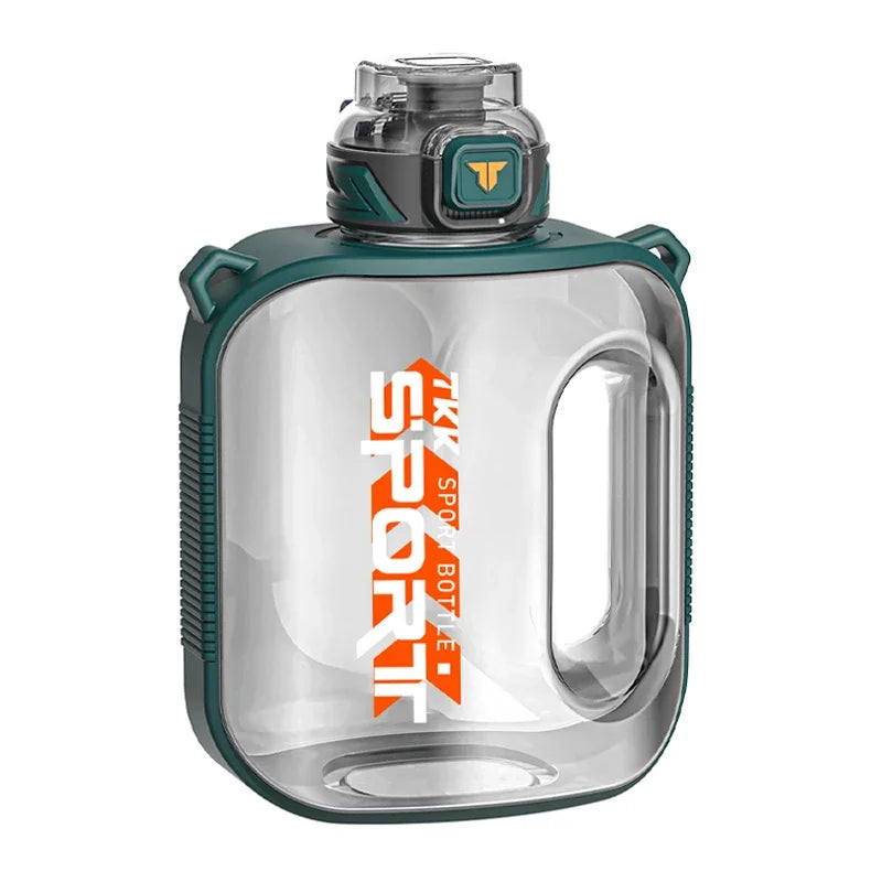 TKK 1/1.6/2L Sports Water Bottle TRITAN Large Capacity Creative Cup Heat Resistant Outdoor Adult Travel Kettle Gym Fitness Jugs