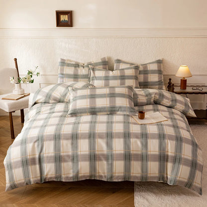 New 3pcs 100% Cotton Bedding Set High Quality Includes One Duvet Cover and Two Pillowcases Soft Skin-friendly and Breathable