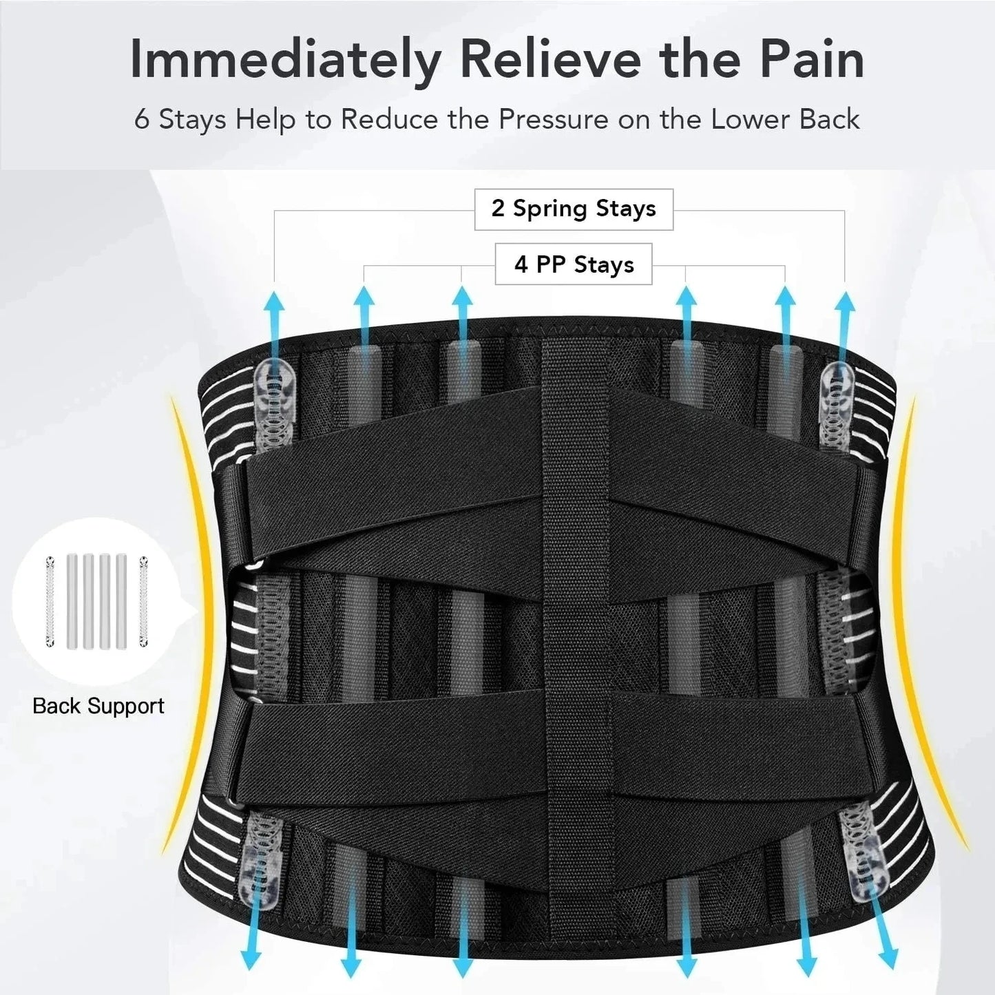 Waist Protector Belt Waist Trainer Spine Support Lumbar Back Belt Waist Support Lumbar Pad Back Orthopedic Corset for Men Women