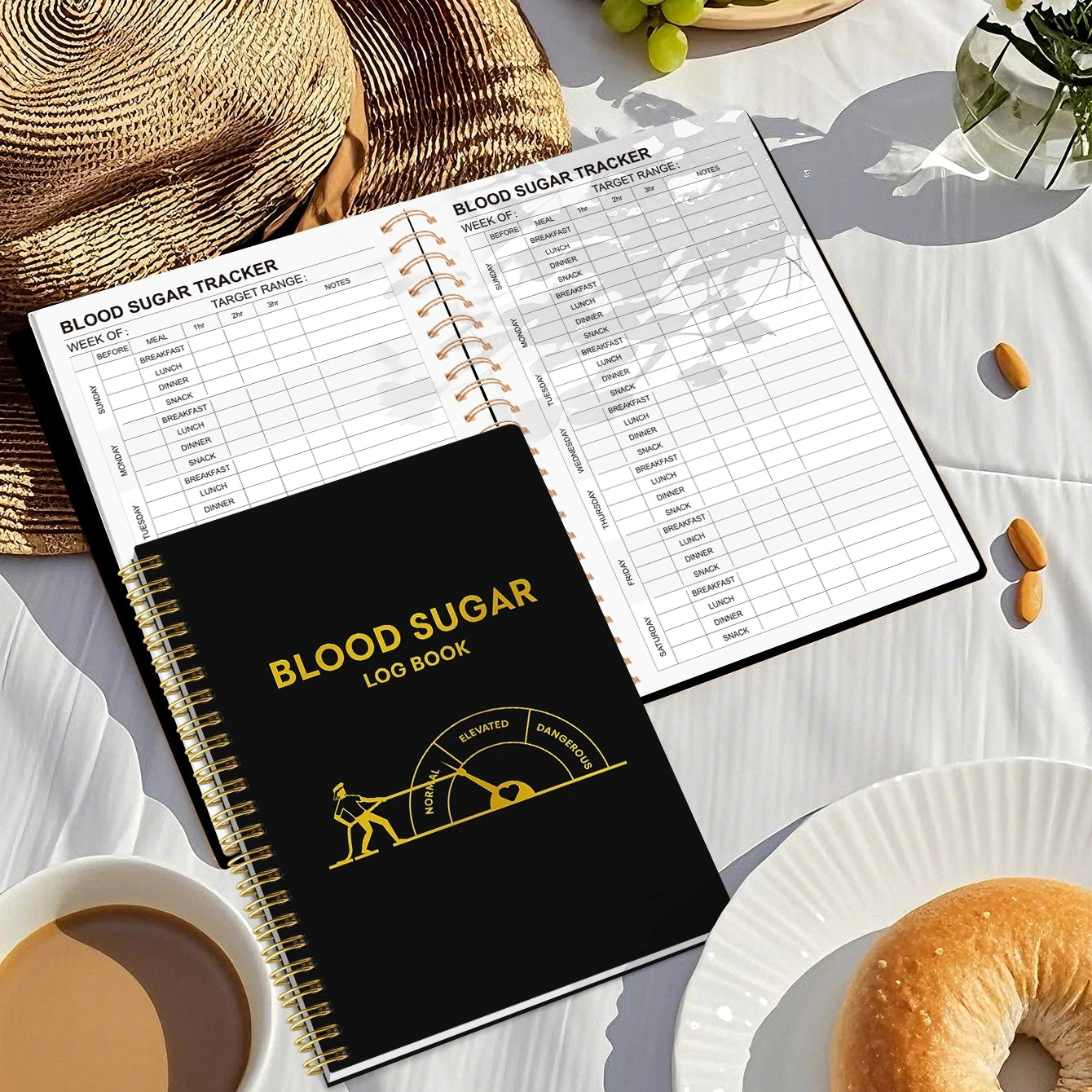 2025 Blood Sugar Log Book, Weekly Blood Sugar Diary, Enough for 63 Weeks, Daily Diabetic Glucose Tracker Journal Book