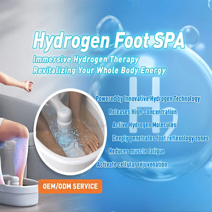 Hydrogen Therapy Foot Spa Massager with Basin Ionic Detox Foot Bath Clean Vibration Care Arrays Revitalizing Whole Body Energy