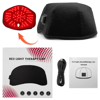 KEMOKO Red Light Hair Growth Cap 300 LED Health Light Anti Hair Loss Scalp Relax Heating promotes scalp metabolism