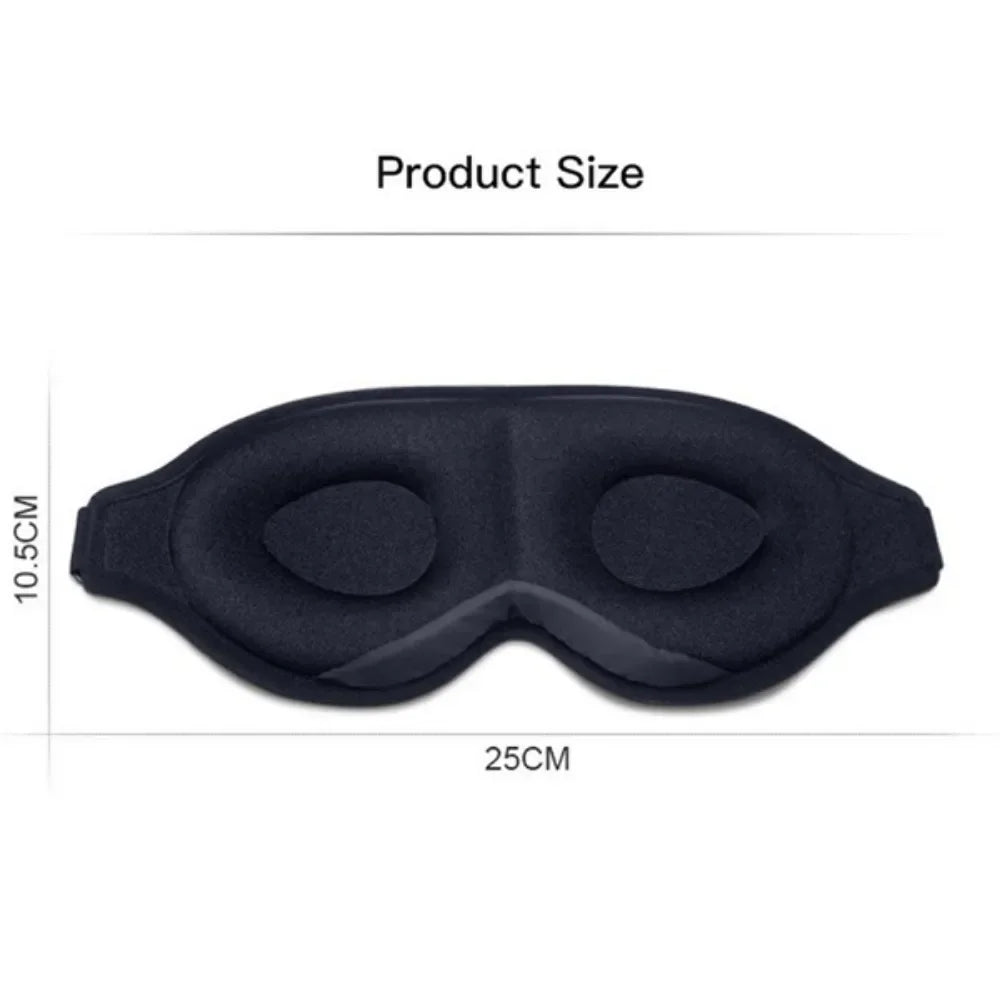 JJYY sleep aid eye mask, 3D contour sleep soft and comfortable eye mask, blocks light, suitable for travel nap meditation
