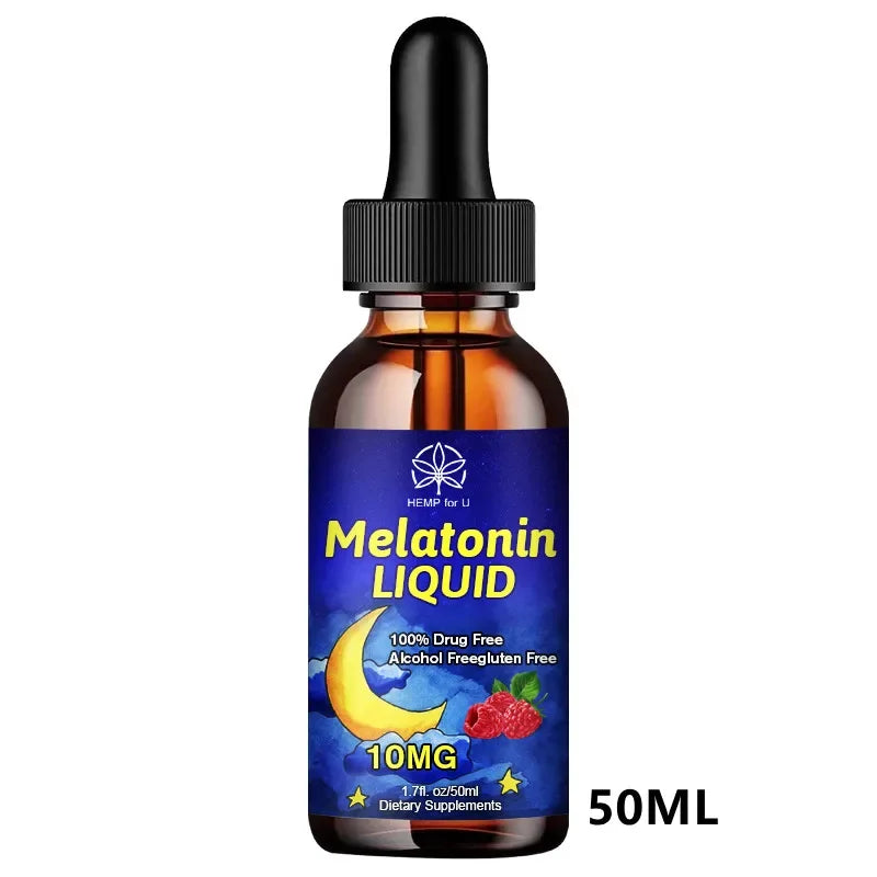 BBEEAAUU 10Mg Melatonin Capsules for Sleep Adult Insomnia Relax the Brain Deep Sleep Adjust Sleep Time Better Sleep