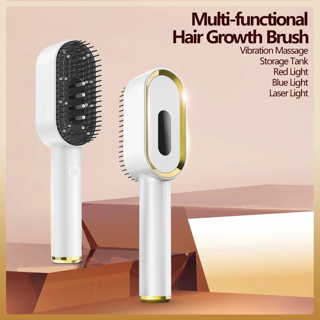 LED Infrared Comb Scalp Massager Red Light Therapy Hair Growth Anti Hair Loss Laser Brush - Stimulating Hair Regrowth Scalp Care
