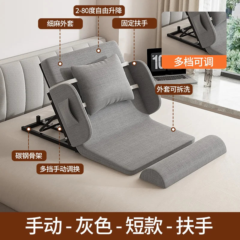Elderly Electric Adjustable Bed - Home Hospital Use, 5-Position Lift Recliner, Remote Control, Back Massage, USB Charging