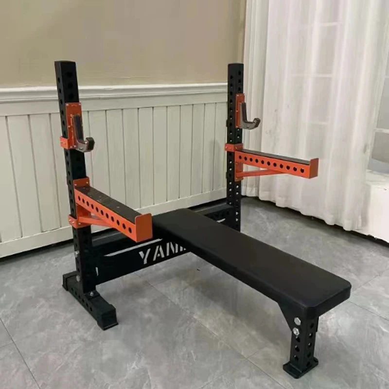 New multifunctional weightlifting bench, commercial professional integrated bench press stand, household barbell rack